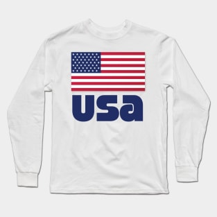 USA Stats and stripes Long Sleeve T-Shirt